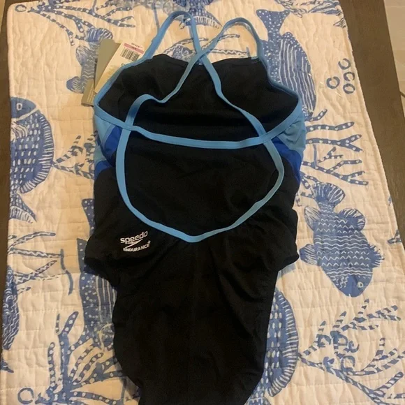 NWT Speedo Launch Splice Adult Cross Back One Piece - Speedo Endurance+ - Picture 7 of 12